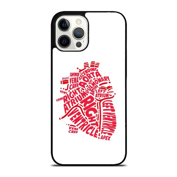 Anatomical Heart Medical Parts of Heart Anatomy Design iPhone Case - Picture 1 of 1